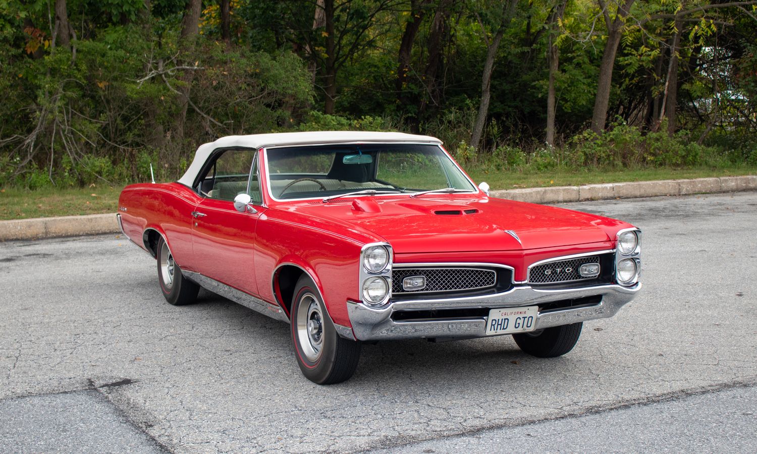 1967 Pontiac GTO Convertible Regimental Red Exterior