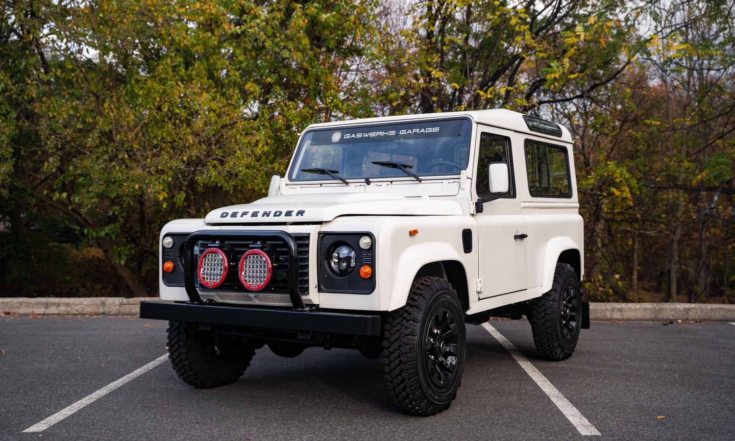 1992 Land Rover Defender 90 Brooklyn Coach Works Matte Fuji White Exterior