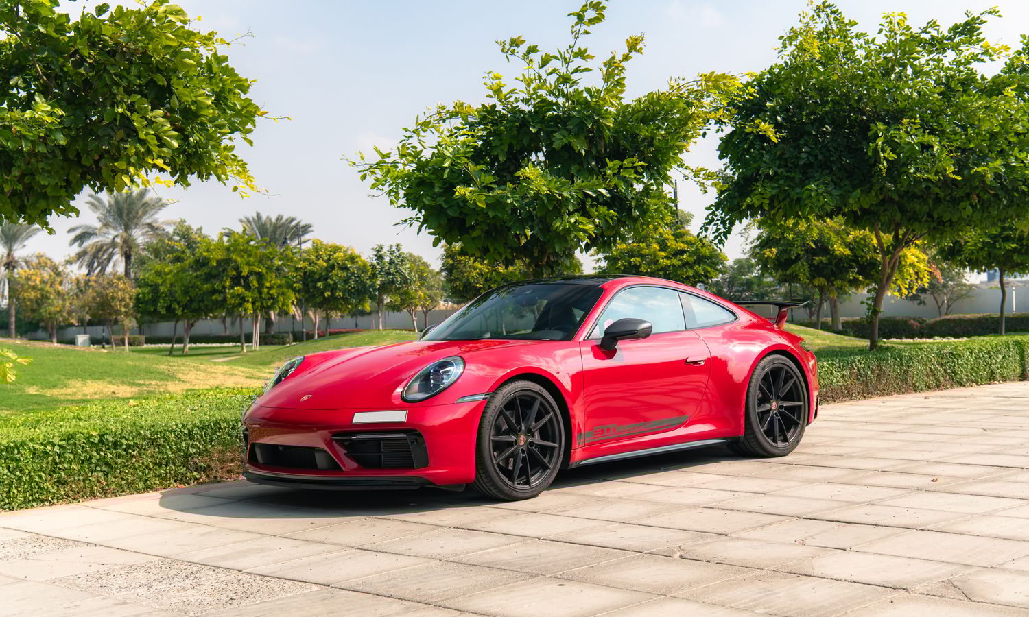 2023 Porsche  911 Carerra T Carmine Red with Agate Grey highlights Exterior