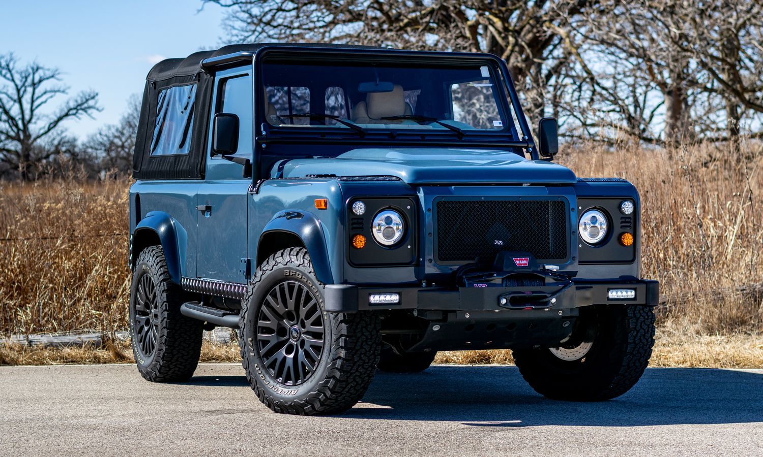1997 Land Rover D90 Arles Blue Exterior