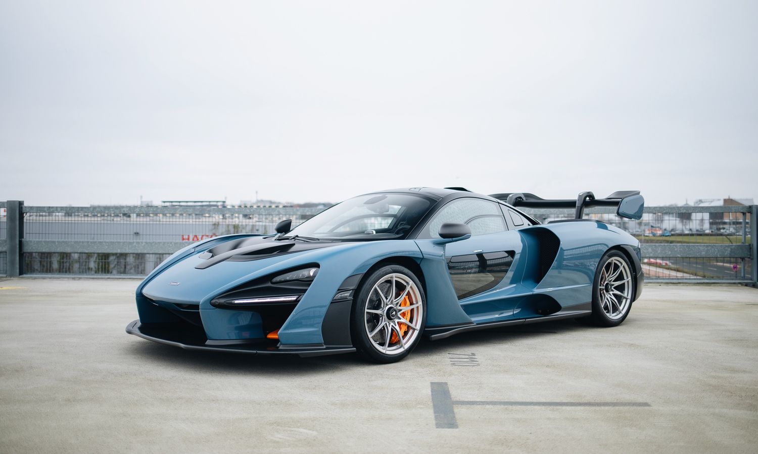 2019 McLaren Senna XP Victory Grey with McLaren Orange Accents Exterior