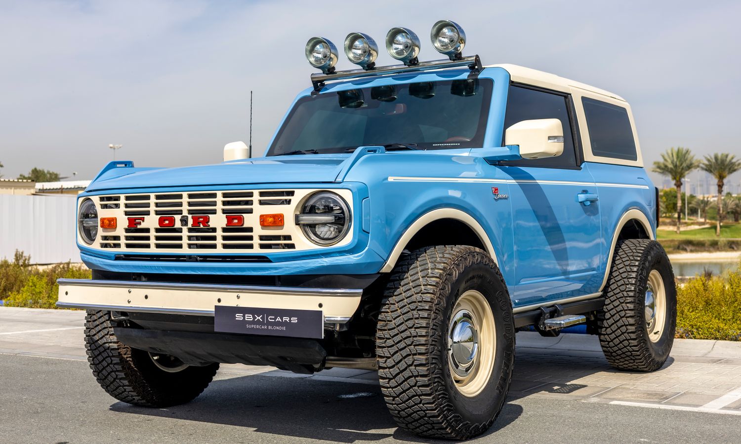 2022 Ford Wildtrack V6 Light Blue and Ivory Exterior