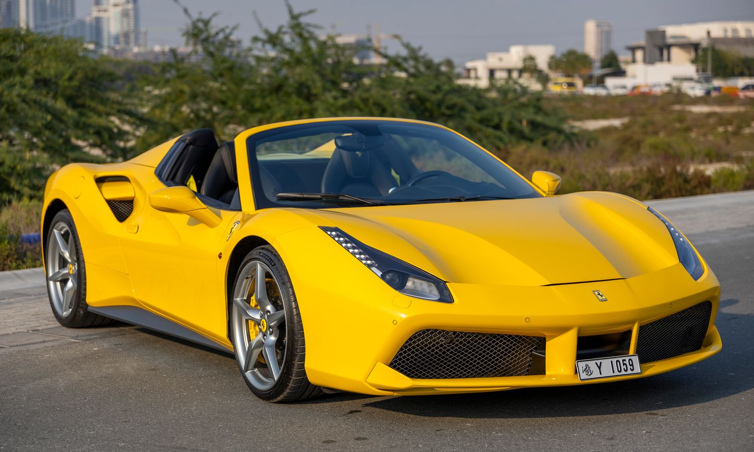 2018 Ferrari 488 Spider  Giallo Modena Exterior