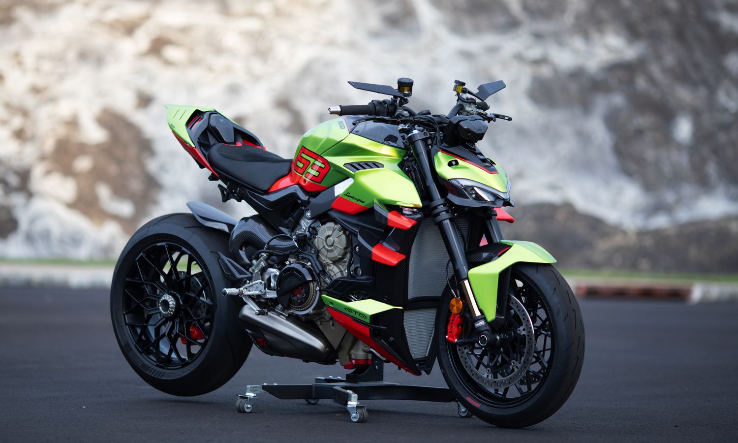 2023 Ducati  Streetfighter V4 Lamborghini  Citrea Green with Dac Orange and Black accents Exterior