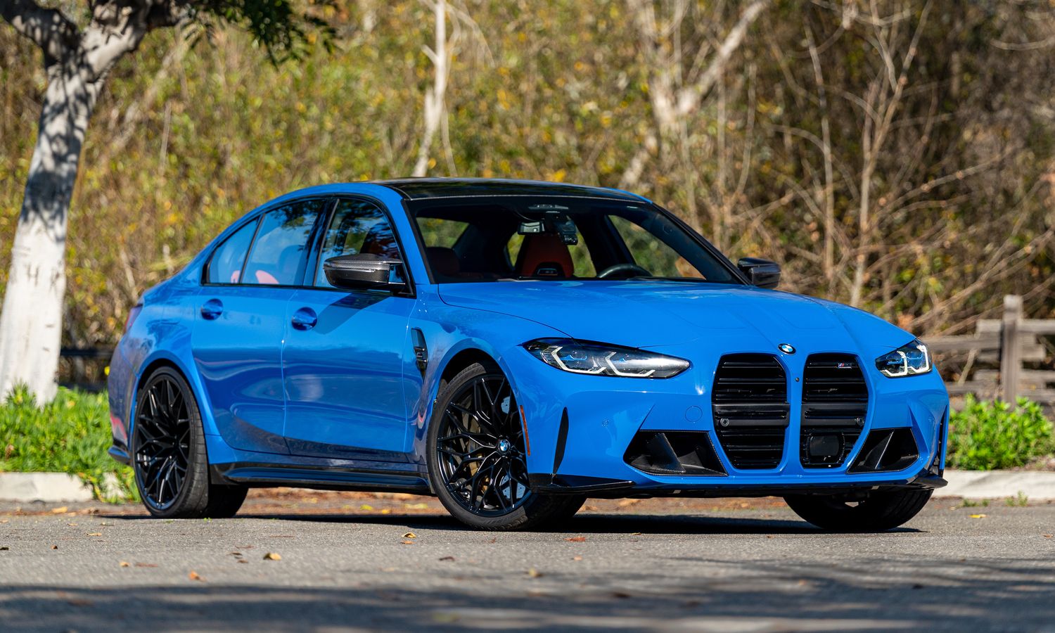 2024 BMW M3 Competition Santorini Blue Exterior