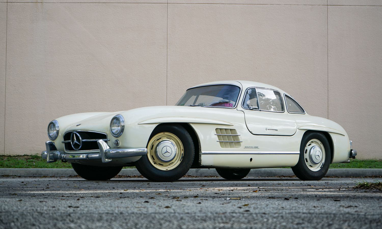 1955 Mercedes-Benz 300 SL Gullwing White Exterior