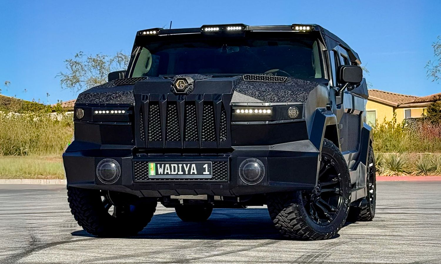 2003 Hummer H2 Dartz Prombron Black Stallion Black matte and satin finishes Exterior