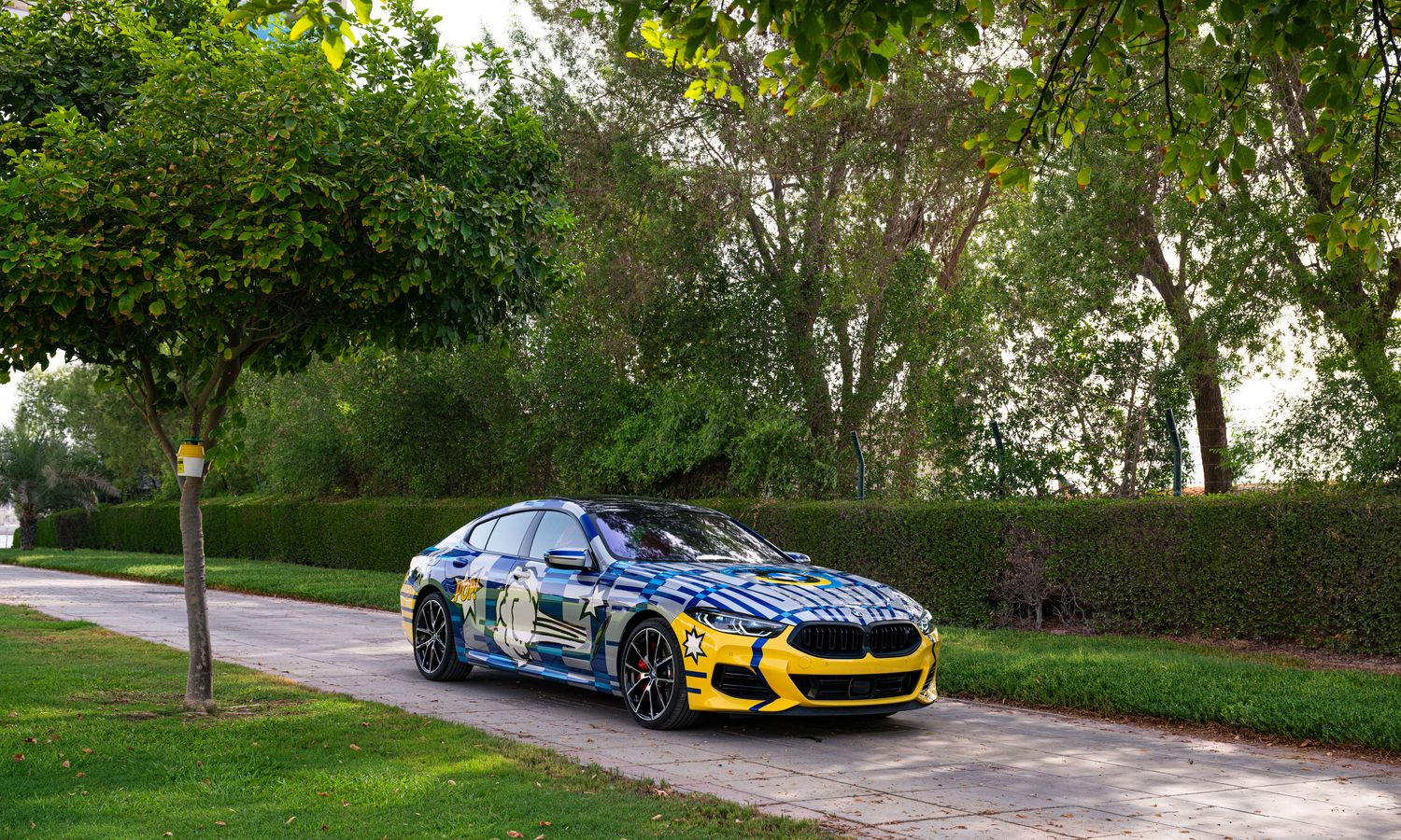 2023 BMW M850i xDrive Gran Coupe 8 X Jeff Koons Multi-color, Cartoon-style Exterior