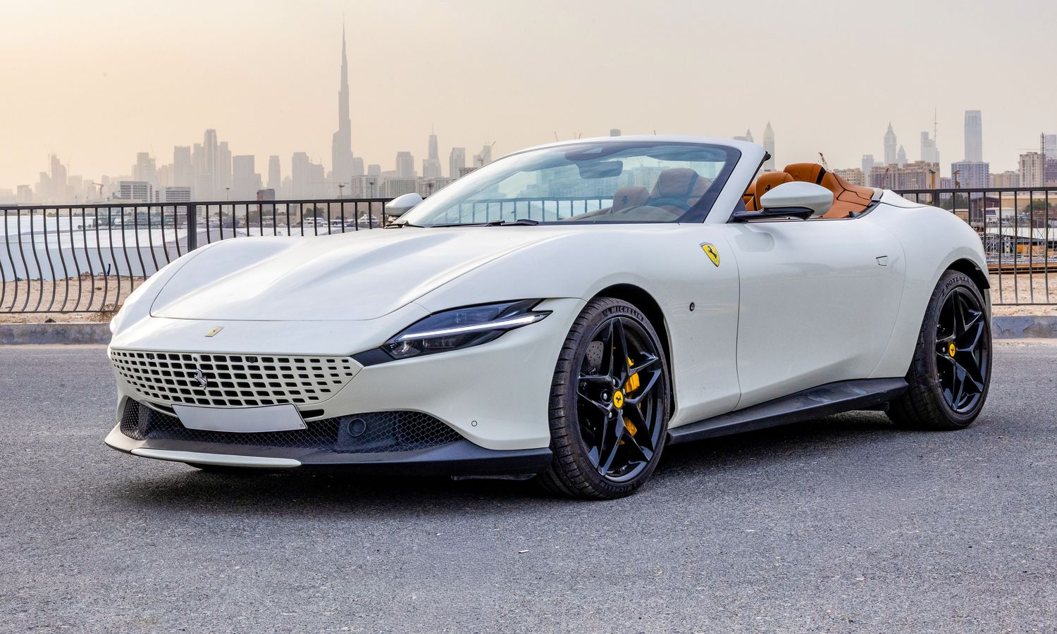 2025 Ferrari Roma Spider  Pearl White Exterior
