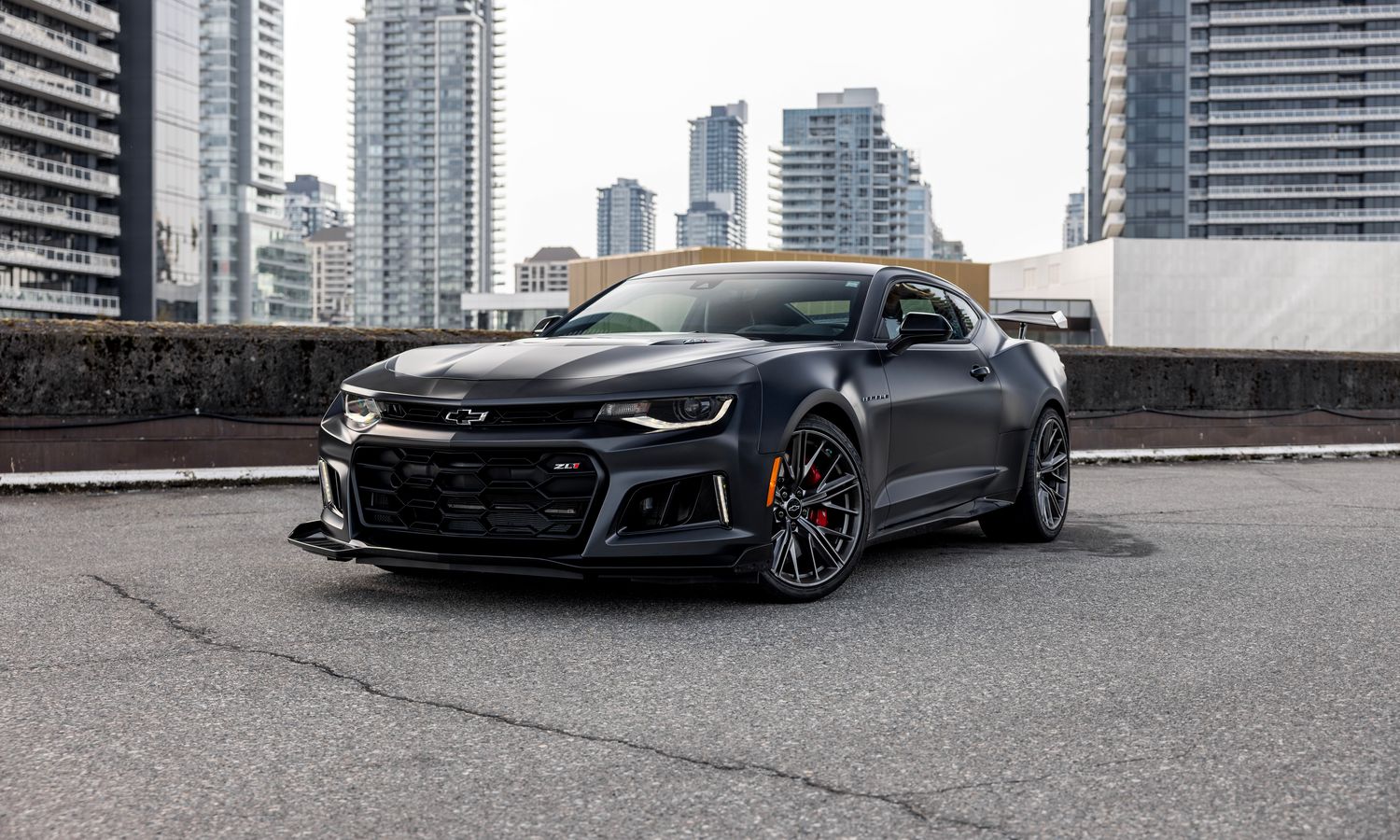 2024 chevrolet ZL1 Panther Black Camaro Collector's edition  Panther Black Matte w/Black Metallic center stripe Exterior