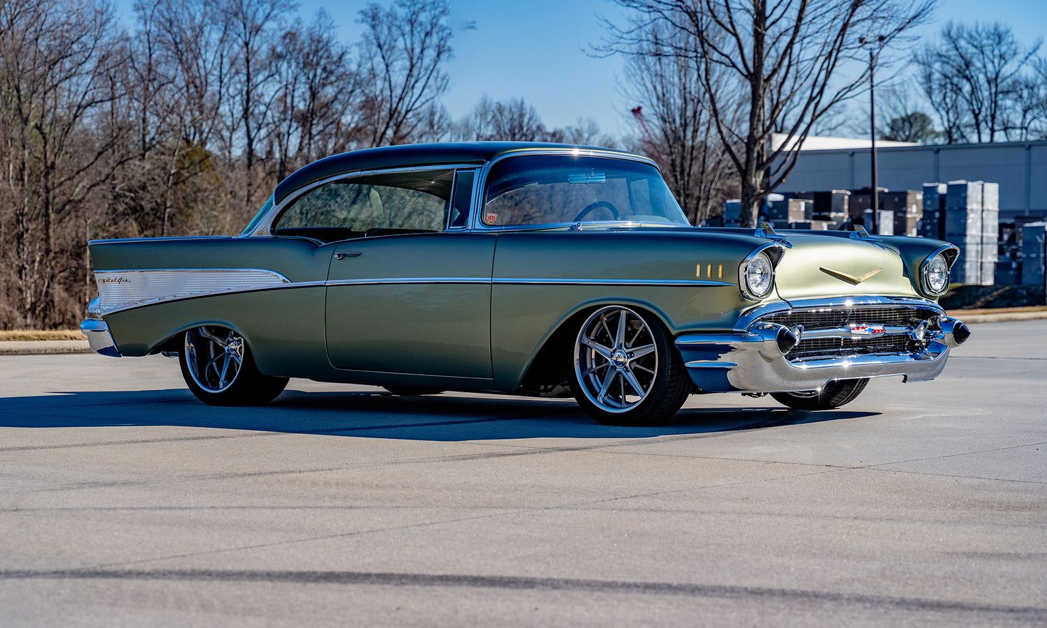 1957 Chevrolet Bel Air Custom Custom two-tone green Exterior