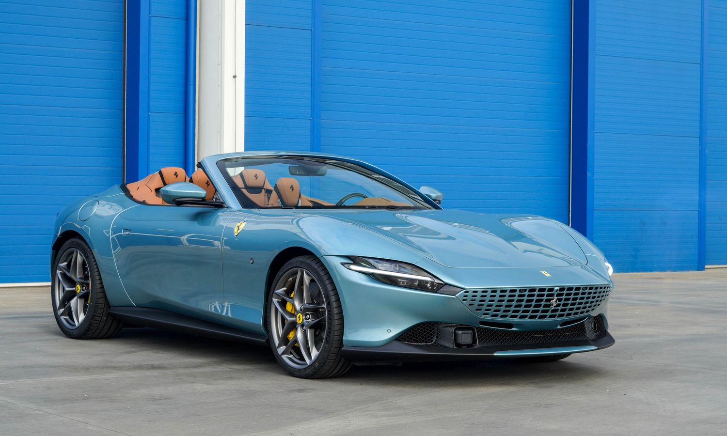 2025 Ferrari Roma Spider Celeste Trevi Exterior