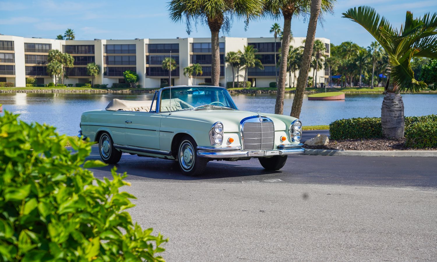 1966 Mercedes-Benz 250SE Convertible Mint green Exterior