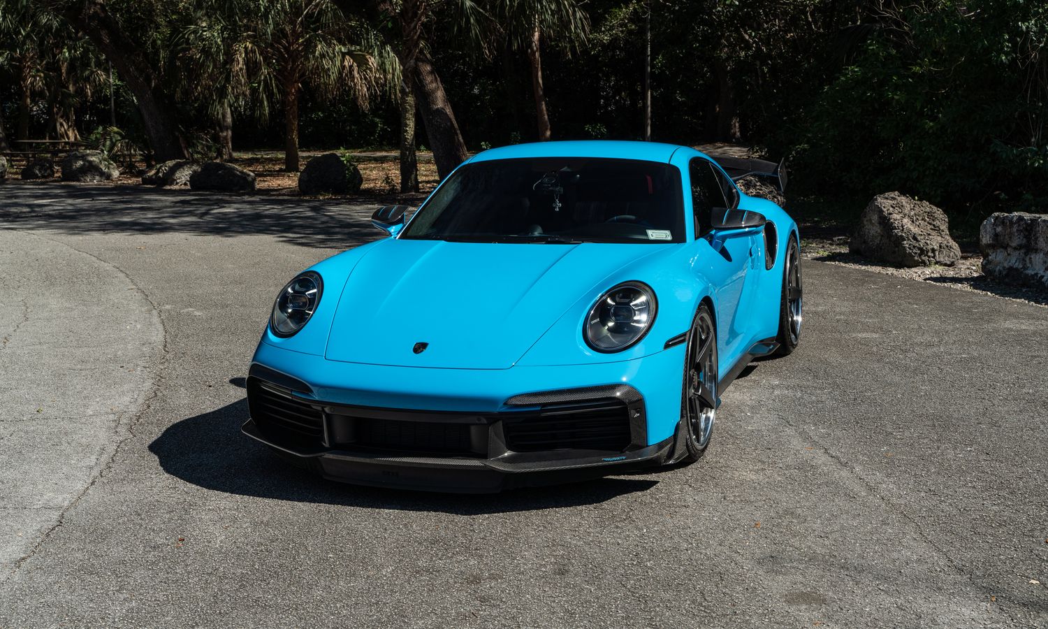 2022 Porsche 911 Turbo Mansory Paint-to-Sample Riviera Blue Exterior