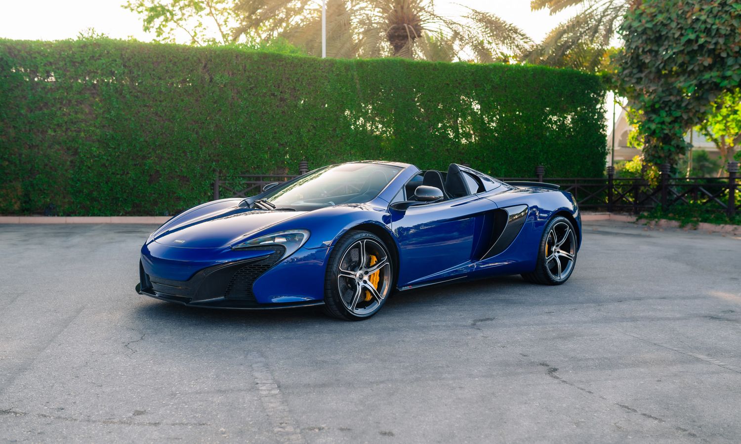 2015 Mclaren 650s Spider Aurora Blue Exterior