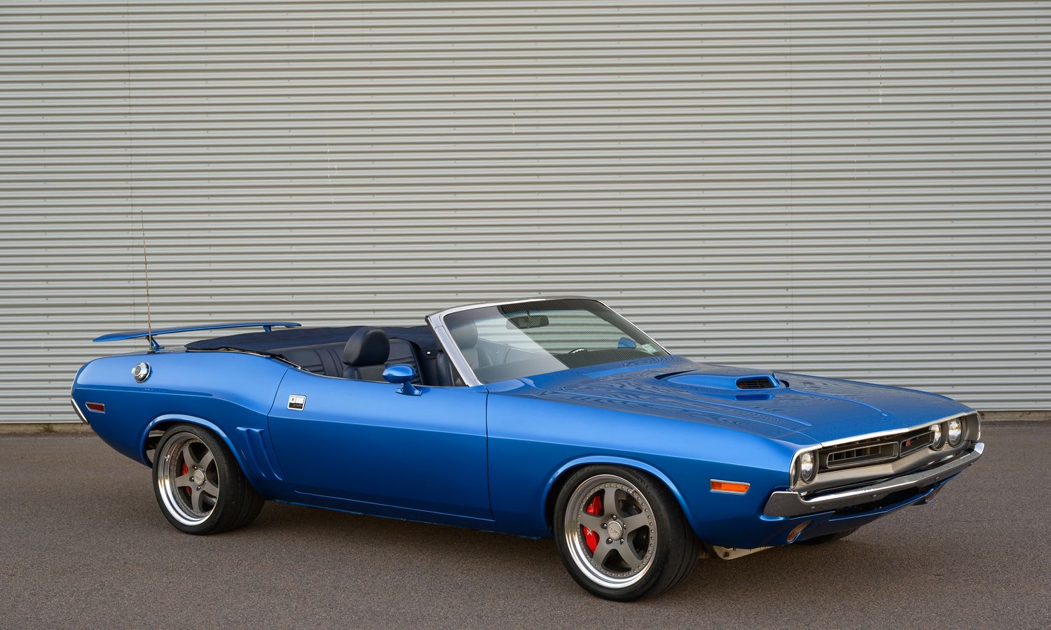 1971 Dodge Challenger Convertible RestoMod Metallic Blue Exterior