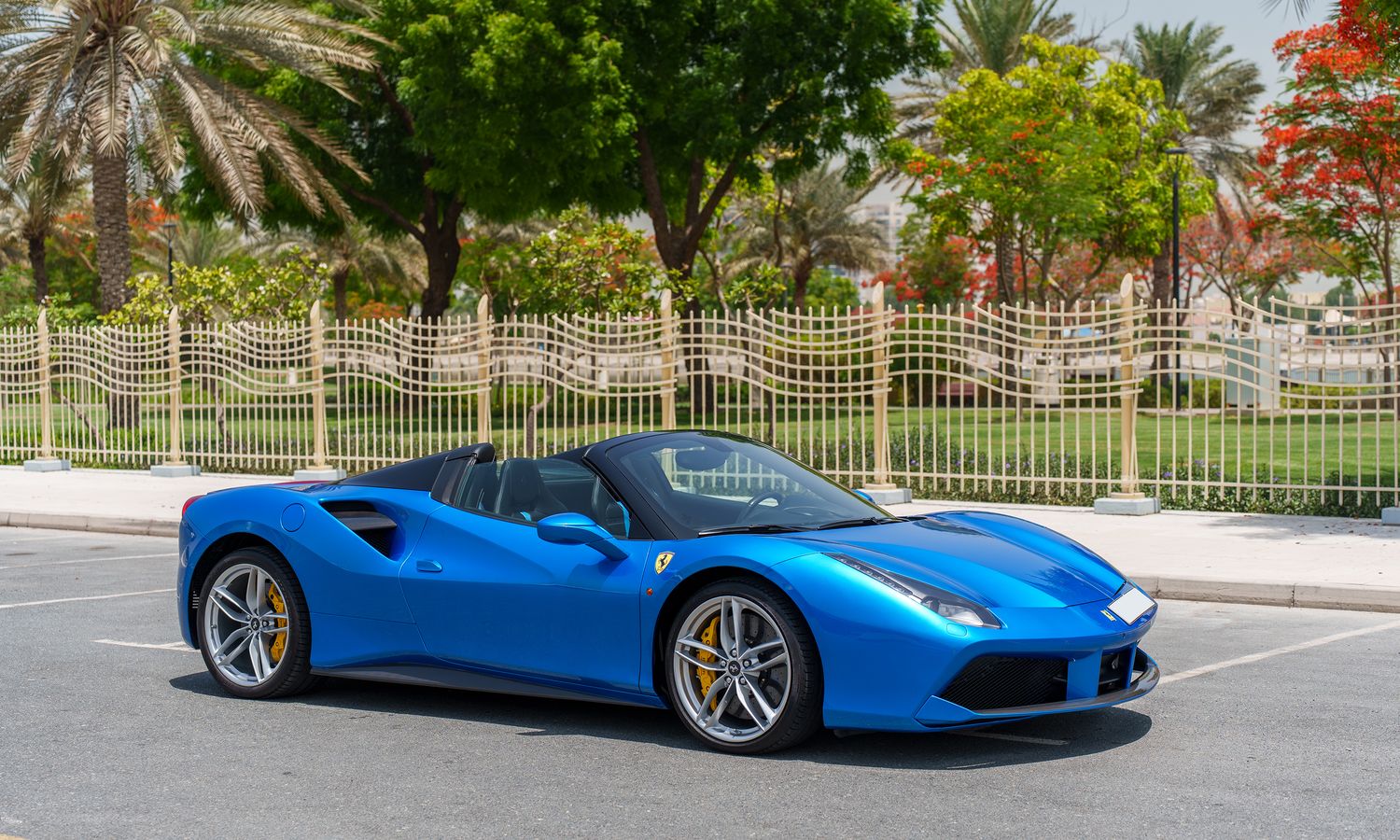 2016 Ferrari 488 Spider Blue Corsa  Exterior