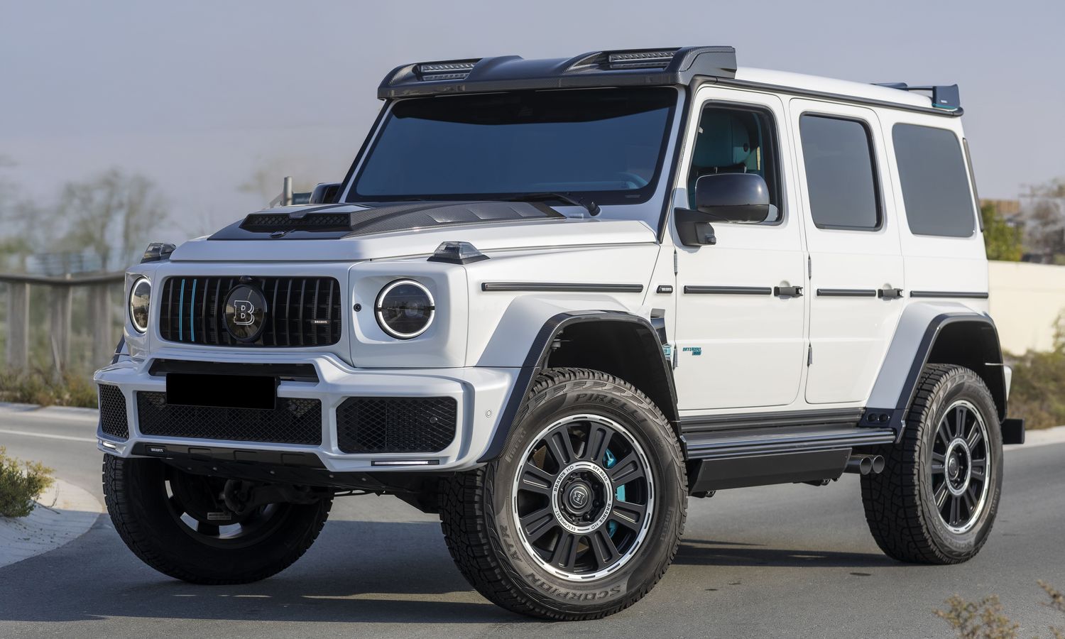 2022 Mercedes-Benz G63 Brabus 800  White Exterior