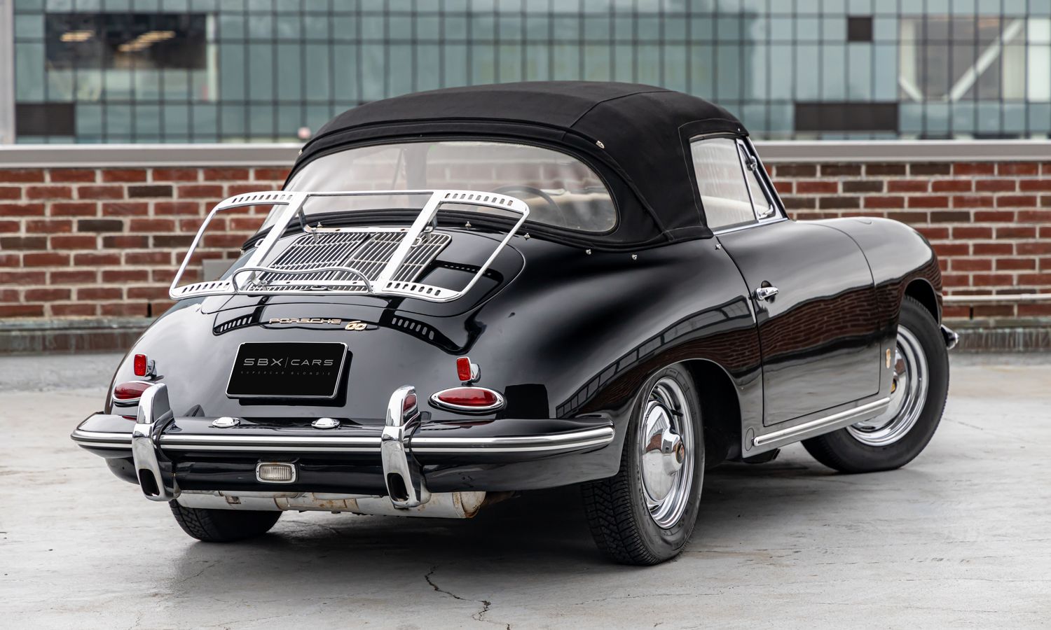 1962 Porsche 356B Convertible Black Exterior