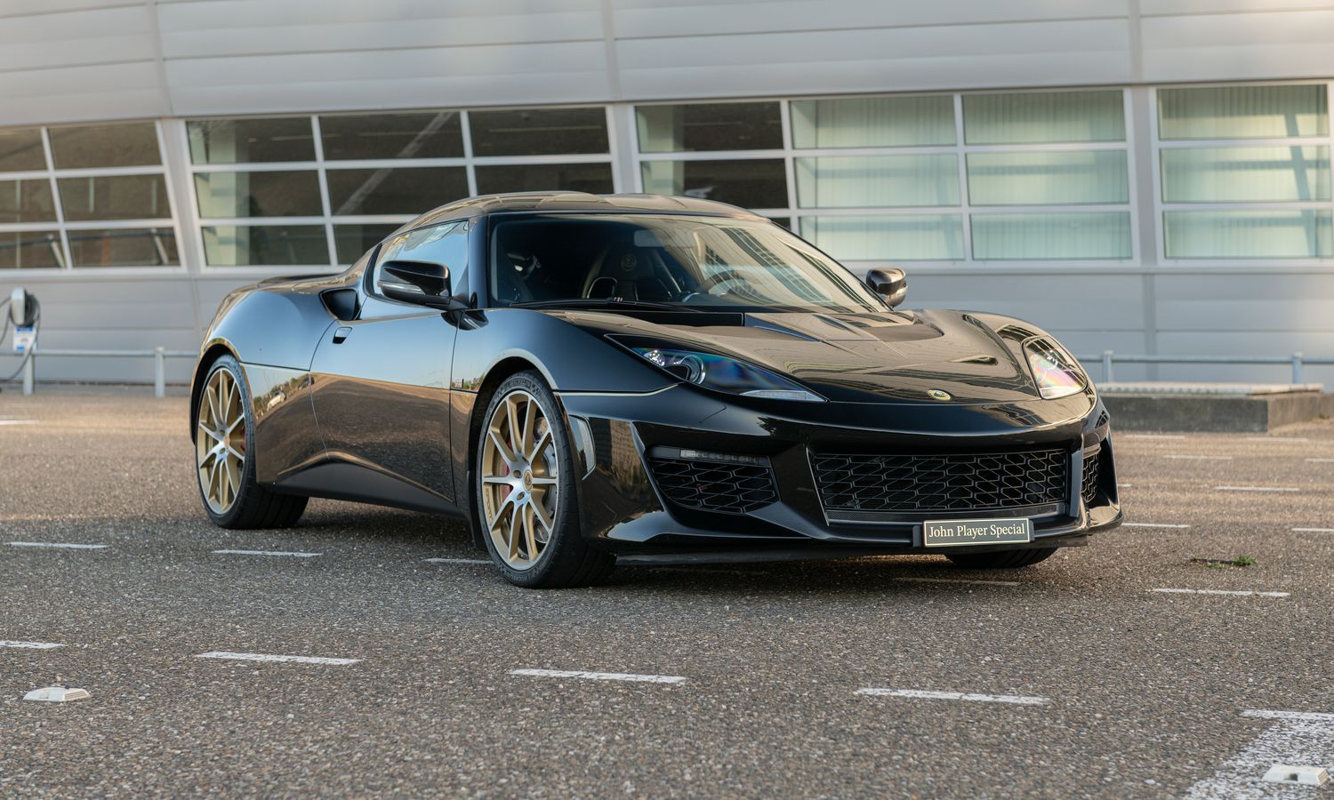 2018 Lotus Evora 410 Sport JPS Black Metallic with Gold JPS livery Exterior